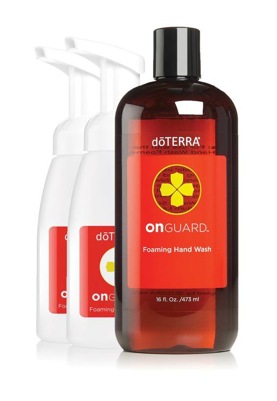 On Guard® Jabón Líquido en Espuma para Manos más 2 prácticos dispensadores - dōTERRA On Guard® Foaming Hand Wash with 2 Dispensers - AAceites Esenciales