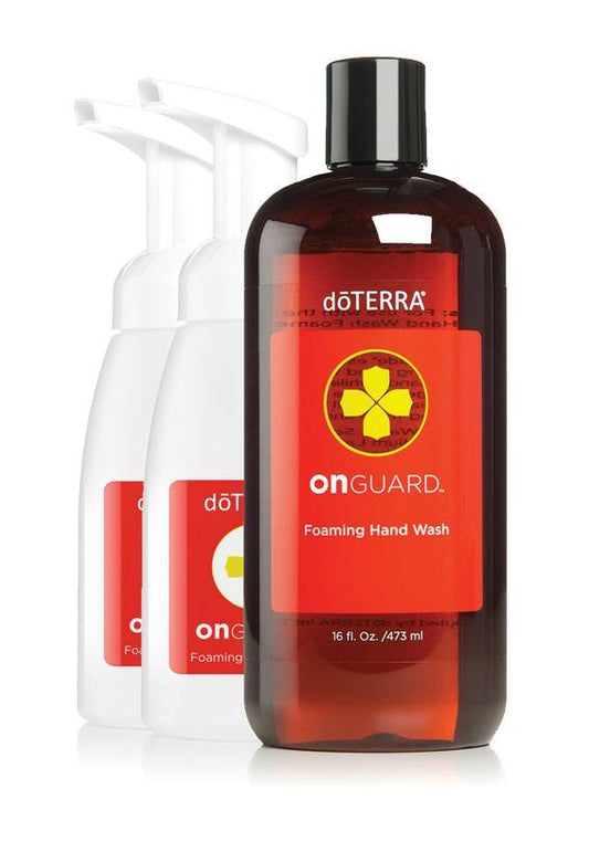 On Guard® Jabón Líquido en Espuma para Manos más 2 prácticos dispensadores - dōTERRA On Guard® Foaming Hand Wash with 2 Dispensers - AAceites Esenciales